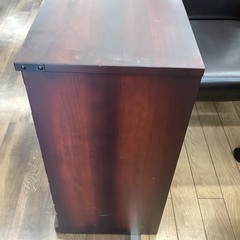 民芸調箪笥 4段 引き出し ダークブラウンの画像