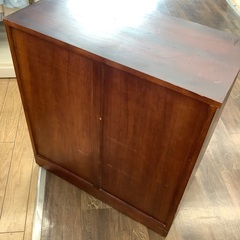 民芸調箪笥 4段 引き出し ダークブラウンの画像