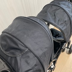 KATOJI 二人でゴーDX ベビーカー 双子 2人乗りベビーカー　ブラックの画像
