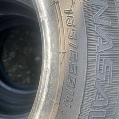 (引き渡し者決定)155/65R14DUNLOPタイヤ4本の画像