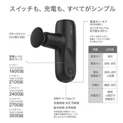 MYTREX　トータルボディケア マイトレックス リバイブミニ MYTREX REBIVE MINI ブラック　MT/BY-RBM20Bの画像