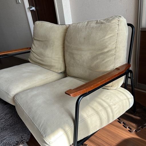 定価53,900円 niko and…FURNITURE&SUPPLY ベージュ2人掛けソファ