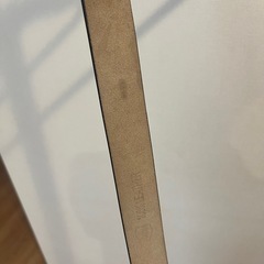 Ellno Loset エンボスフラワーメンズベルトの画像