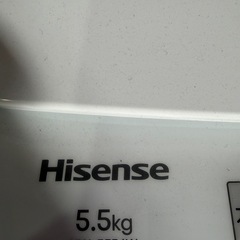 F42 【2025年製】Hisense 全自動電気洗濯機 HW-55E4W 5.5kg★極美品　使用頻度少★の画像
