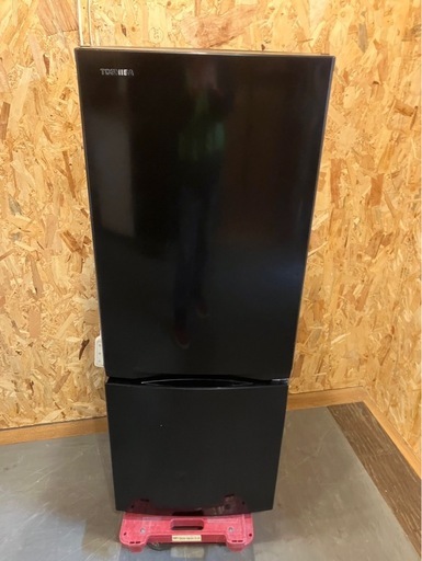 【中古】大阪引取限定　TOSHIBA GR-T15BS(K) 冷蔵庫 153L 2022年製【KSC1F092】