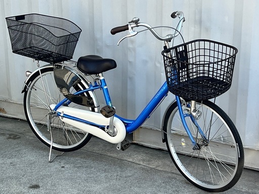 B262◇24インチ 自転車◇アルエット◇大きめ カゴ◇シティサイクル◇ママチャリ