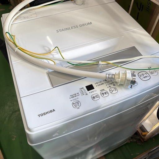 激安 ○4188 洗濯機 TOSHIBA 4.5kg AW-45M9(W) ステンレスドラム 東芝 格安