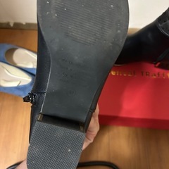 【美品】ORiental TRaffic ブルー パンプス 24.5cm(38)の画像