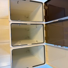 20リットル蓋付き分別ゴミ箱3個組の画像