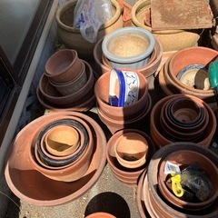 レンガブロック　植木鉢　まとめての画像