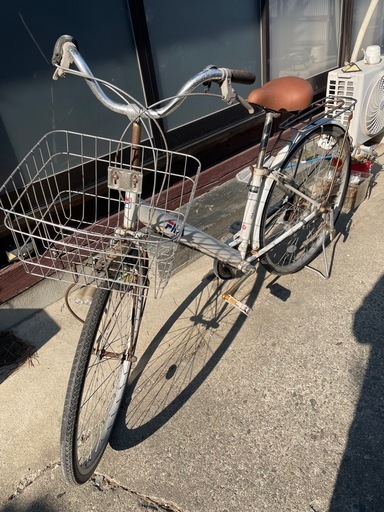 宮城県　ブリヂストン　27インチ　自転車　ブラウン
