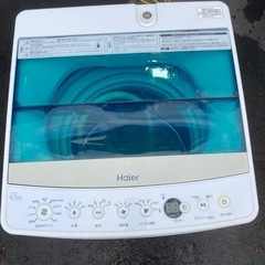 動作確認　清掃済み　ハイアール　4.5kg 全自動洗濯機　幅526mm 省スペースにおすすめ　の画像