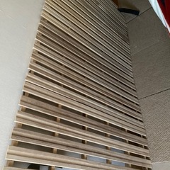 すのこベッド　二つ折りシングル　難ありの画像