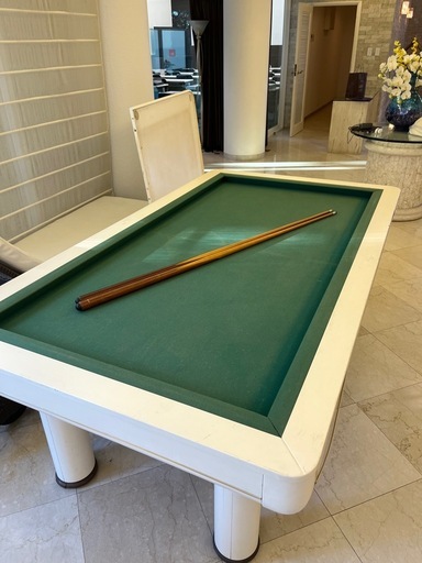 【定価300万】ビリヤード台　分解可能　最終値下　早い者勝ち　 イタリア製　ロンゴーニ　キャロムビリヤード　キュー　2本セット　テーブル　　　