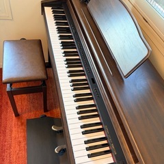 電子ピアノ＋補助ペダル＋椅子＋防音マットセット｜子供練習用すぐ使えますの画像