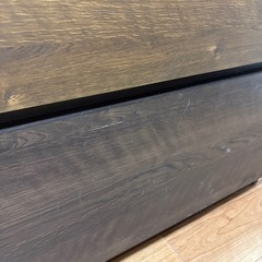 木製チェスト 4段 タンス ツートン 天然木風 収納家具の画像