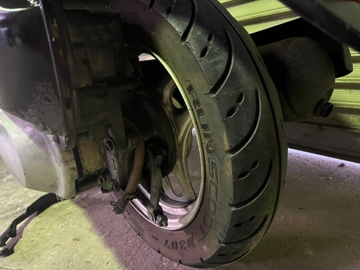 【売約済】実働 BT新品 バリ溝 ホンダ AF61 トゥデイ 4スト 原付 バイク スクーター ブラック