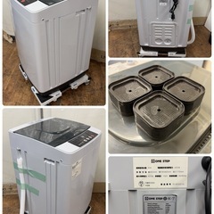 【🐤買取市場 6ヶ月保証】R737 ☀️ 2024年製の高年式♪ ONE STEP 洗濯機（洗濯3.2㎏) TE-SE002-GL ⭐ 動作確認済 ⭐ クリーニング済の画像