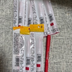 ZEBRA 油性マーカー 赤 8本セット ノック式の画像