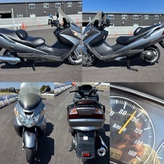 ⭐️自賠責令和9年8月付⭐️SKYWAVE250⭐️プラグ・グリップなど新品交換済み⭐️250ccビッグスクーター⭐️の画像