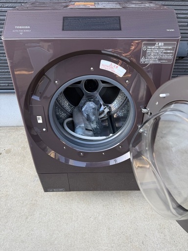 TOSHIBA ドラム式洗濯乾燥機　2021年製　12kg／7kg サブーン　TW127XP1R  右開き