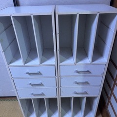 本棚、収納ラック1セットの画像