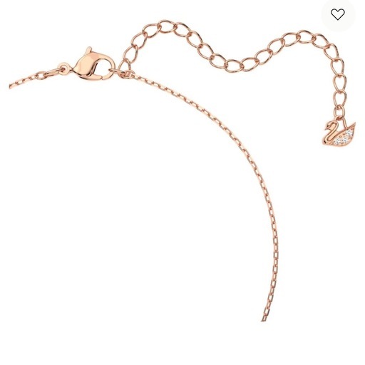 【中古品】Swan ネックレス スワン, ピンク, ローズゴールドトーン・プレーティング スワロフスキー SWAROVSKI 箱あり