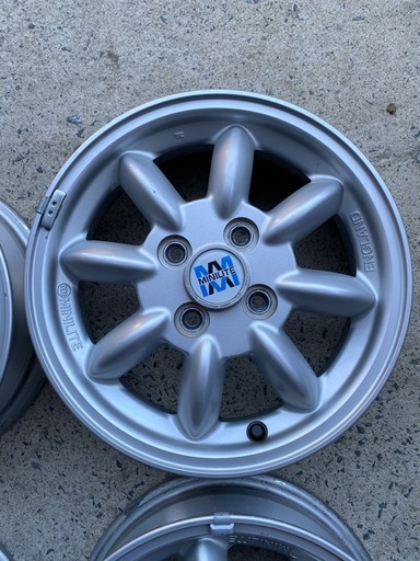 MINILITE ミニライト純正 14インチアルミホイール 14×4.5J PCD100