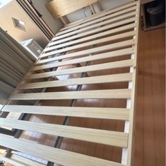 配達可【ダブルベッドフレーム】【管理番号0317】野の画像