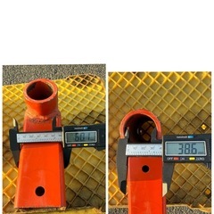 クボタ　左右セット　尾輪　トラクター用　金具　パーツ　部品　ロータリー　農機具の画像