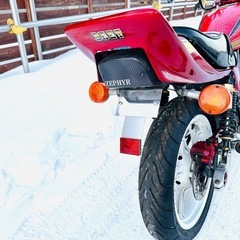 北海道　カワサキ　ゼファー400 ZR400C カスタム多数　BEET製エアロ　社外ショート菅　タイヤ前後山あり！バッテリー新品の画像