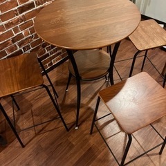 カフェテーブル&スツール4の画像