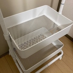 ワゴンハンガーラック　ニトリの画像