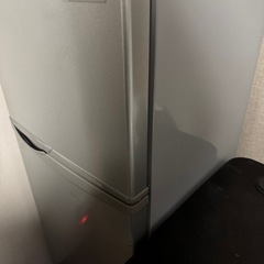 SHARP 2ドア冷凍冷蔵庫 SJ-H12W 118L シルバーの画像