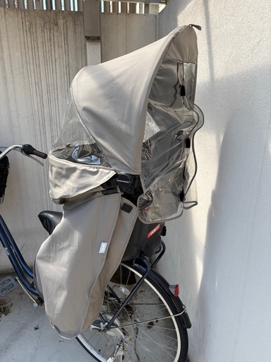 自転車チャイルドシート＋レインカバー【説明書あり】