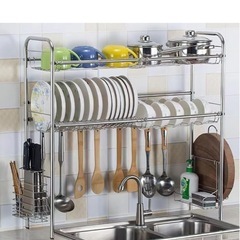 キッチン水切りラック 2段の画像