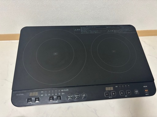 2025年製 IH コンロ 2口 卓上コンロ 
美品 