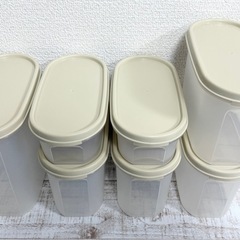 Tupperware MMだ円 保存容器セット まとめ売り 7点セットの画像