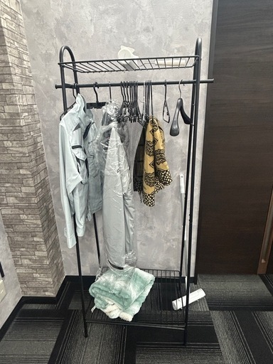 【店舗向けハンガーラック2台セット】業務用 コート掛け 洋服ラック アパレル 美容室 オフィス