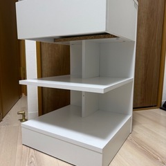 引き出し　白　天地3段　平日夜引き取りのみの画像