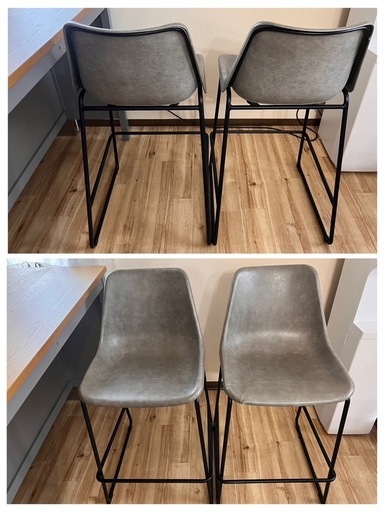 ＊決定しました！IKEA   カウンターテーブル(食器棚付き )    ＊椅子二脚セットも可能！