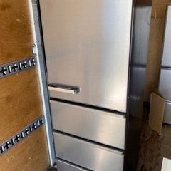 NO B920🌈福岡市内配送設置無料✨🌈冷蔵庫 Delie（デリエ） チタニウムシルバー AQR-V43J-S [430L /4ドア /右開きタイプ]  2019年の画像