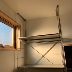 【無印良品】ステンレスユニットシェルフ ワイド大 引出2個付 お得セット  の画像