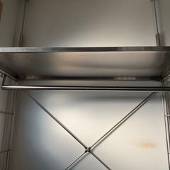 【無印良品】ステンレスユニットシェルフ ワイド大 引出2個付 お得セット  の画像