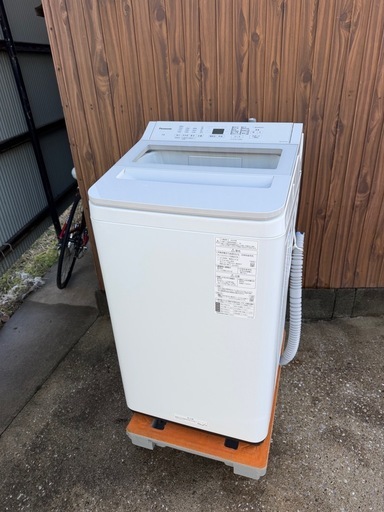 【美品3か月保証】　Panasonic　洗濯機　７㎏ 2024年製 NA-FA7H3　パナソニック