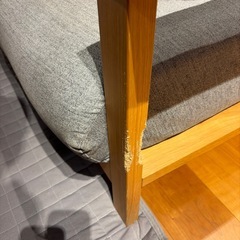 無印良品　ウレタンポケットコイルソファ２．５シーター（グレー）の画像