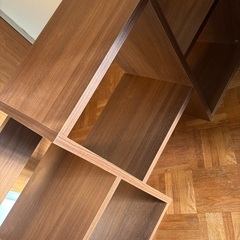 棚　ウッド調　茶の画像