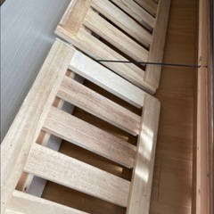 3月25日まで。シングルベッドフレーム　収納付きの画像