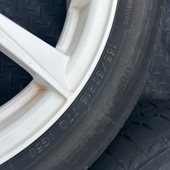 １５インチ　タイヤ・ホイール４本セット⭐️軽自動車　４穴　PCD100 東金市より〜の画像