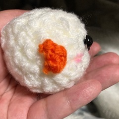 シマエナガのあみぐるみ オレンジの画像